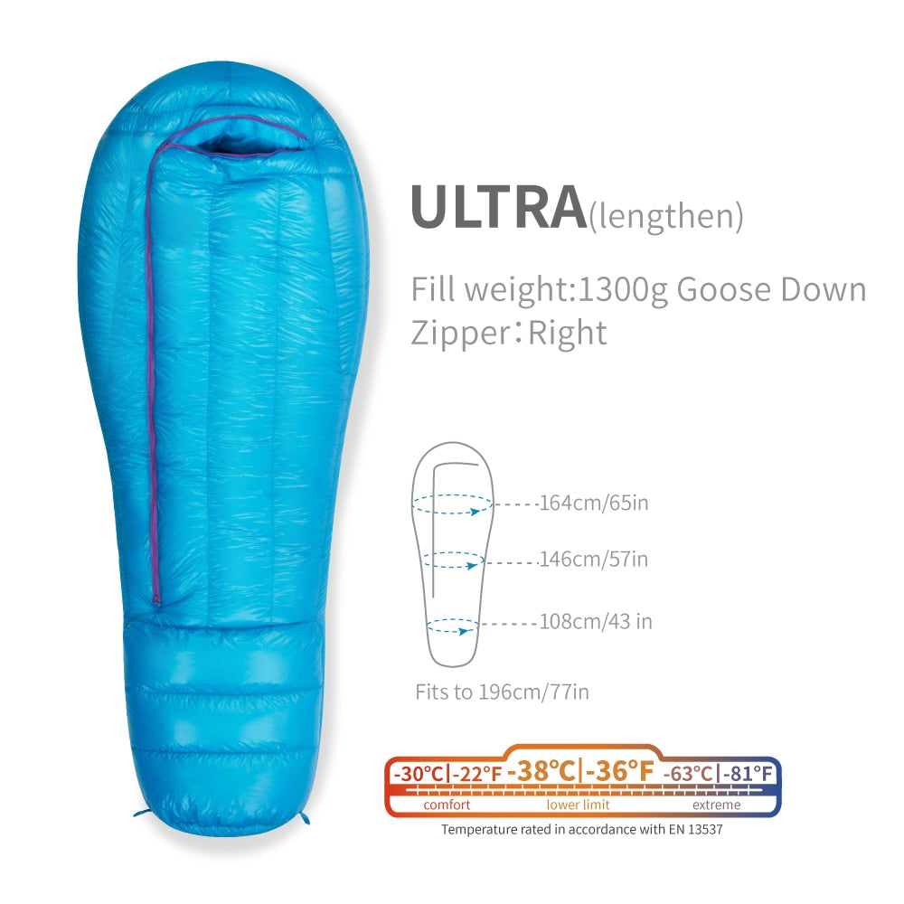 AEGISMAX Ultra Goose Down Sleeping Bag for extreme cold conditions – Outdoors University