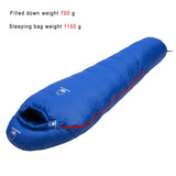 White Goose Down Filled Mummy Sleeping Bag - Outdoors University