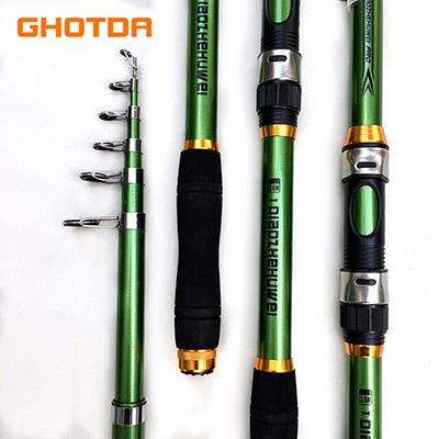 Extra Durable Telescopic Fishing Pole Made From FRP + Carbon Fiber – Outdoors University