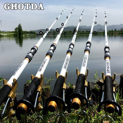 Extra Durable Telescopic Fishing Pole Made From FRP + Carbon Fiber - Outdoors University