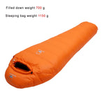 White Goose Down Filled Mummy Sleeping Bag - Outdoors University