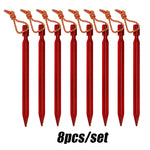 Aluminum Tent Pegs 8pcs - Outdoors University