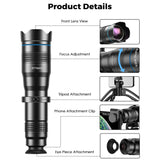 APEXEL HD 36X Phone Lens Zoom Monocular - Outdoors University