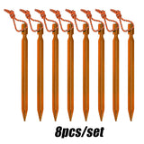 Aluminum Tent Pegs 8pcs - Outdoors University