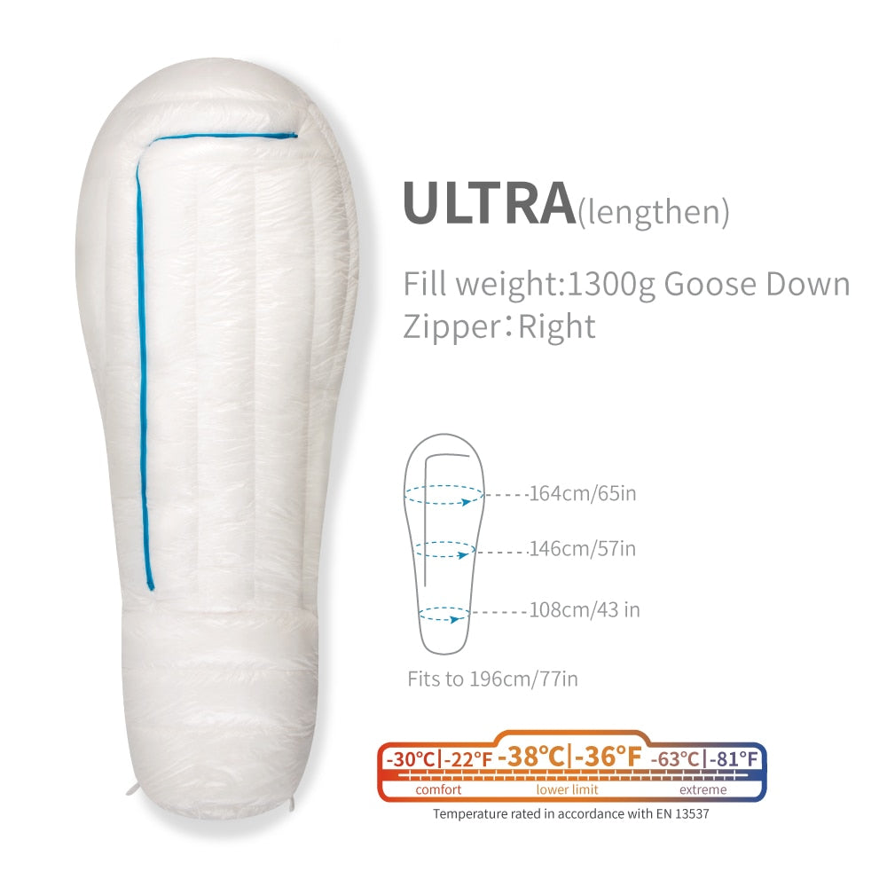 AEGISMAX Ultra Goose Down Sleeping Bag for extreme cold conditions – Outdoors University