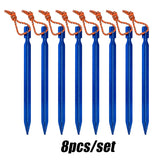 Aluminum Tent Pegs 8pcs - Outdoors University