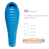 AEGISMAX G3-G5 Series Goose Down Sleeping Bag for cold weather - Outdoors University